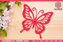 Papercut Butterfly Design, Butterfly SVG Cut File Product Image 1