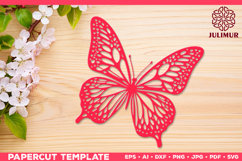 Papercut Butterfly Design, Butterfly SVG Cut File Product Image 4
