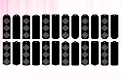 Geometrical Bookmarks SVG Template | Paper Cut Bookmarks SVG Product Image 2