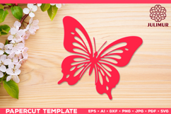 Papercut Butterfly Design, Butterfly SVG Cut File Product Image 4