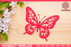 Papercut Butterfly Design, Butterfly SVG Cut File Product Image 5