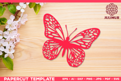 Papercut Butterfly Design, Butterfly SVG Cut File Bundle Product Image 2
