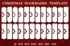 Paper Cut Snowflakes Bookmarks SVG | Christmas Bookmarks Product Image 1