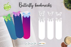 Butterflies bookmark templates | Spring bookmarks SVG Product Image 1