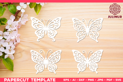 Papercut Butterfly Design, Butterfly SVG Cut File Product Image 1