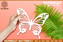 Papercut Butterfly Design, Butterfly SVG Cut File Product Image 2