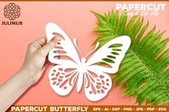 Papercut Butterfly Design, Butterfly SVG Cut File Product Image 4