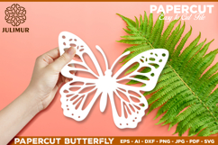 Papercut Butterfly Design, Butterfly SVG Cut File Product Image 2