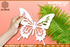 Papercut Butterfly Design, Butterfly SVG Cut File Product Image 1