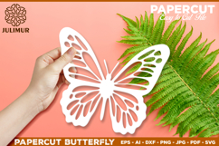 Papercut Butterfly Design, Butterfly SVG Cut File Product Image 1
