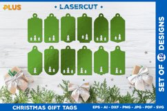 Christmas Tags SVG. Christmas Snowflakes Gift Tags Template Product Image 1