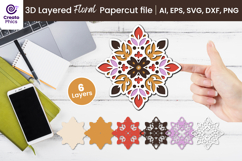 papercut file-floral svg-cutting file-paper cutting-decorative-3d layered-papercut svg