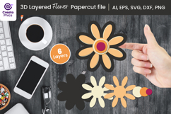 papercut file-floral svg-cutting file-paper cutting-decorative-3d layered-papercut svg
