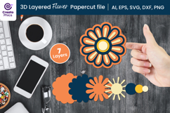 papercut file-floral svg-cutting file-paper cutting-decorative-3d layered-papercut svg