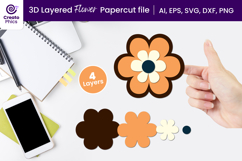 papercut file-floral svg-cutting file-paper cutting-decorative-3d layered-papercut svg