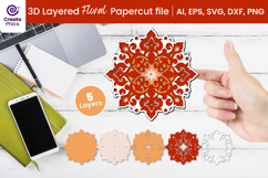 papercut file-floral svg-cutting file-paper cutting-decorative-3d layered-papercut svg