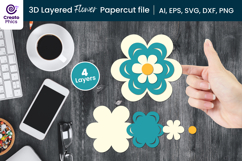 papercut file-floral svg-cutting file-paper cutting-decorative-3d layered-papercut svg