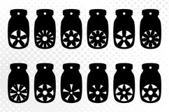 Mason Jar Shaped Flower Gift Tags Product Image 2