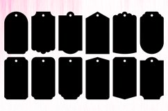 Papercut Gift Tags. Hang Tags Template. Sale Tags SVG Product Image 2