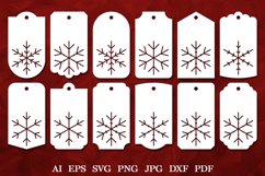 Christmas Gift Tags Template. Hang Tags SVG. Christmas Tags Product Image 1