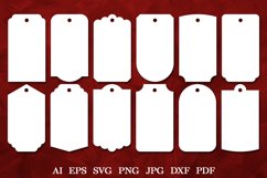 Papercut Gift Tags Template. Hang Tags SVG. Sale Tags SVG Product Image 1