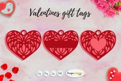 Happy Valentine Heart gift tags | Vintage heart templates Product Image 1