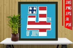 4th of July Layered Papercut 6 Svg Eps Ai Png Pdf Product Image 1