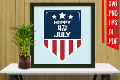 4th of July Layered Papercut 5 Svg Eps Ai Png Pdf Product Image 1