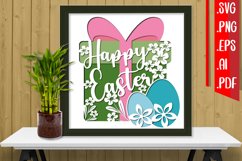Easter Layered Papercut 3 svg eps png ai pdf Product Image 1