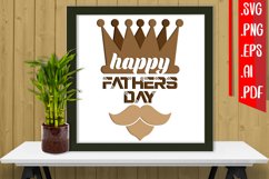 Happy Fathers Day Layered Papercut 10 Svg Eps Ai Png Pdf Product Image 1