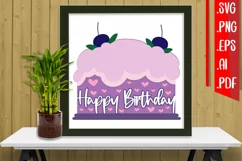 Birthday Layered Papercut 14 Svg Eps Ai Png Pdf Product Image 1