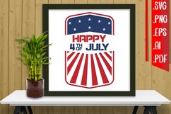 4th of July Layered Papercut 9 Svg Eps Ai Png Pdf Product Image 1