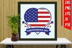 4th of July Layered Papercut 3 Svg Eps Ai Png Pdf Product Image 1