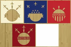 4th of July Layered Papercut 8 Svg Eps Ai Png Pdf Product Image 2