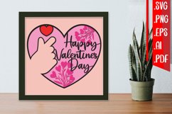 Valentine Layered Papercut 4 svg eps png ai pdf Product Image 1