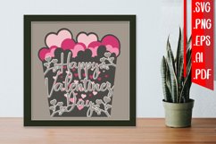 Valentine Layered Papercut 5 svg eps png ai pdf Product Image 1