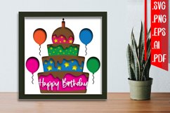Birthday layered papercut 3 Product Image 1