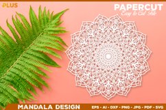 Papercut Round Mandala Designs, Paper Cut Mandala SVG Product Image 1
