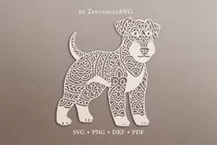 Lakeland Terrier SVG DXF Laser cut files, Mandala, Zentangle Product Image 2