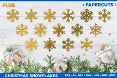Papercut Christmas Snowflake Templates Collection Product Image 1