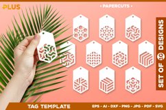 Papercut Gift Tags Template. Paper Cut Tags. Tags SVG Product Image 1