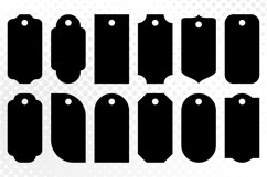 Papercut Gift Tags. Hang Tags Papercut Template. Tags SVG Product Image 2