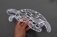 papercut turtle svg
