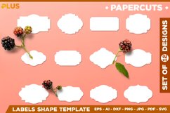 Ornate Label Shapes Collection. Label shapes SVG for kitchen Product Image 1