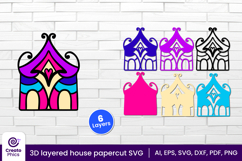 papercut-whimsical-3d svg-3d layered-cute house svg-hut svg-home-house papercut file