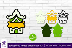 papercut-whimsical-3d svg-3d layered-cute house svg-hut svg-home-house papercut file
