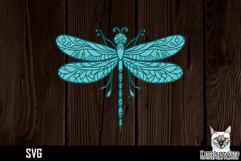 3d layered papercut dragonfly svg, multilayered SVG cut file Product Image 1
