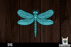 3d layered papercut dragonfly svg, multilayered SVG cut file Product Image 1