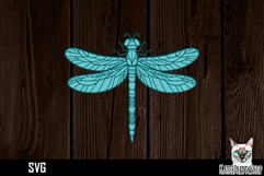 3d layered papercut dragonfly svg, multilayered SVG cut file Product Image 1