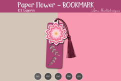 Paper Flower Bookmark Template Product Image 3